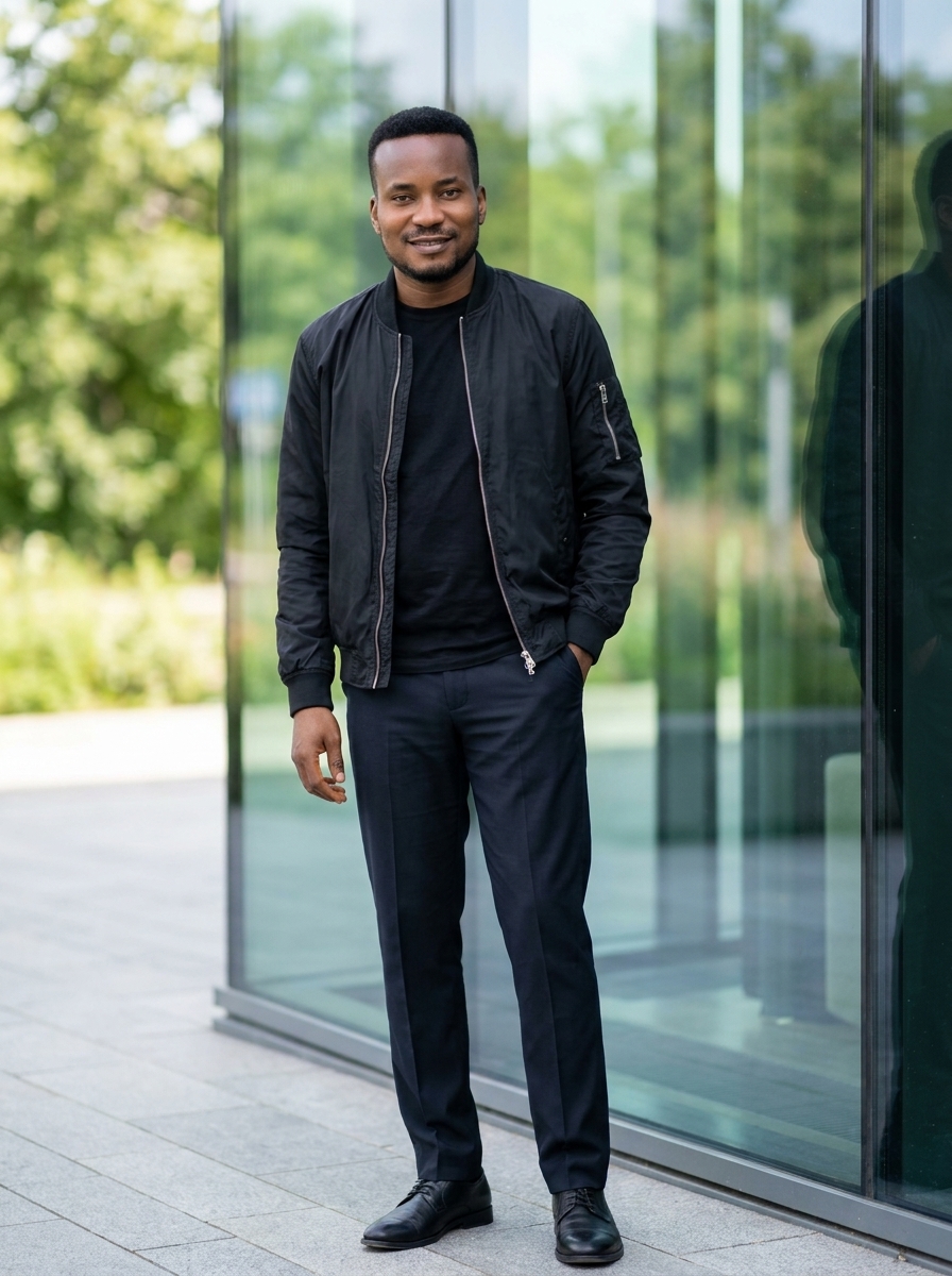Amb. John Ifeanyi Amos in outdoor casual jacket